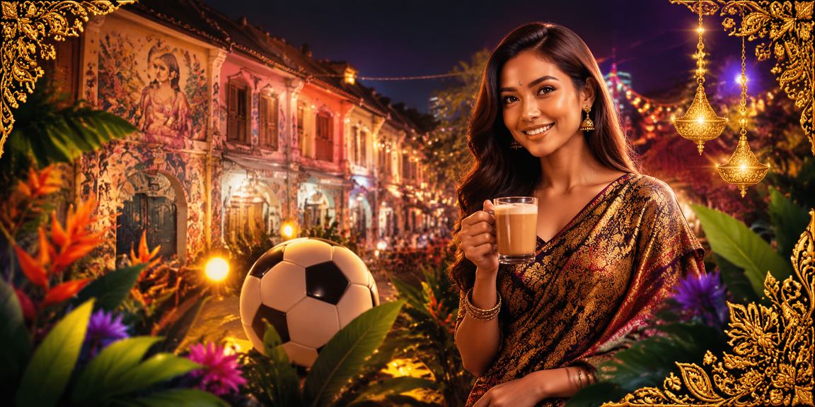Pertaruhan bola sepak menggunakan elemen batik Pulau Pinang